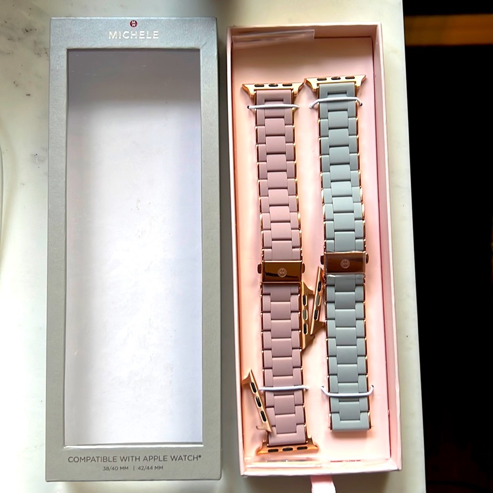 Michele Apple Watch 3-link Bracelet Strap